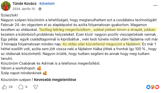 Iles Mária, két hónappal később